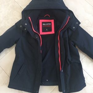 HOLLISTER Coat with attached hood